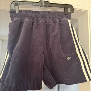 adidas Dark Blue Corduroy Shorts